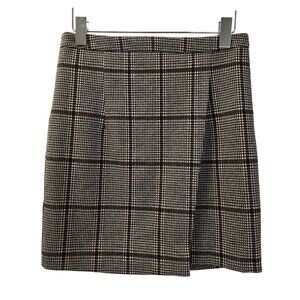 NWT Stitch Fix Heartloom Jaxon Plaid Faux Wrap Mini Skirt Size Small